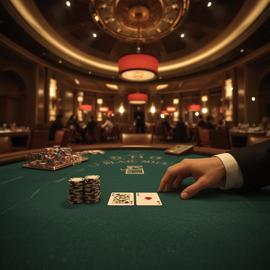 Table de blackjack en direct sur GAMDOM CASINO